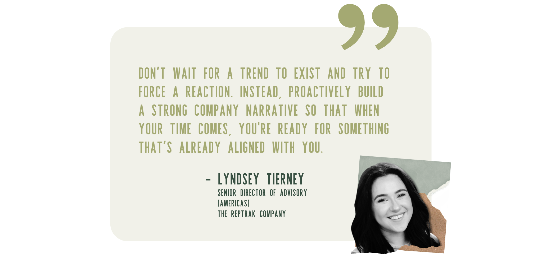 Lyndsey Tierney Quote Brand Score